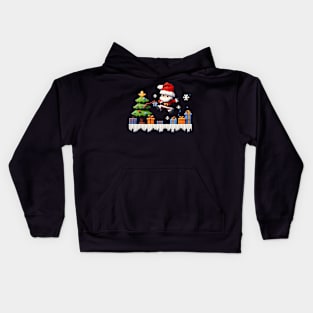 Christmas Santa embroidery style 29 Kids Hoodie